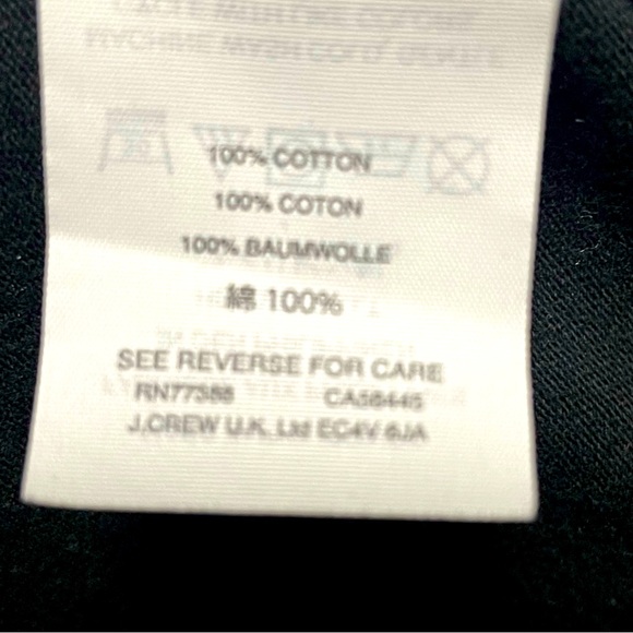 J.Crew black belted cross back top size large - Picture 7 of 11